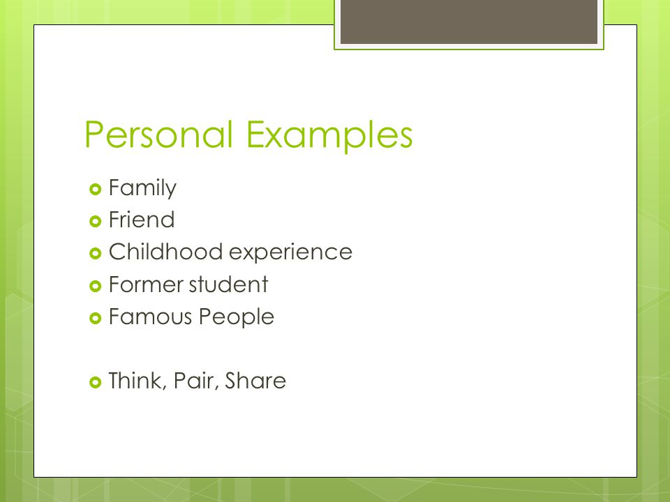 Family experience essay your personal